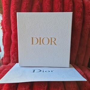 Dior White Box with Shopping Bag.